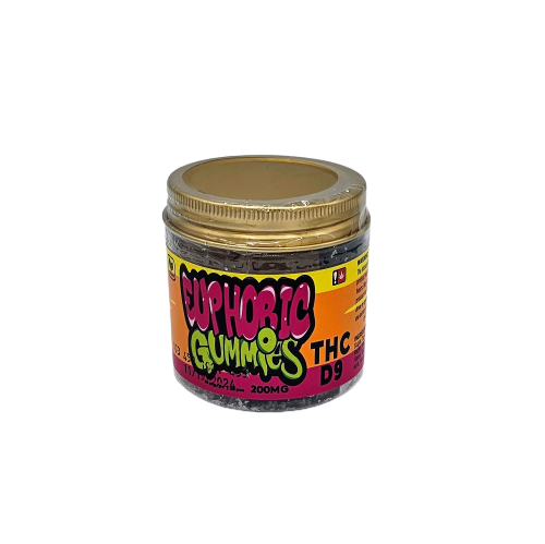 Euphoric D9 10mg - Mixed Fruit Gummies - 20 Count Jar - devmfg