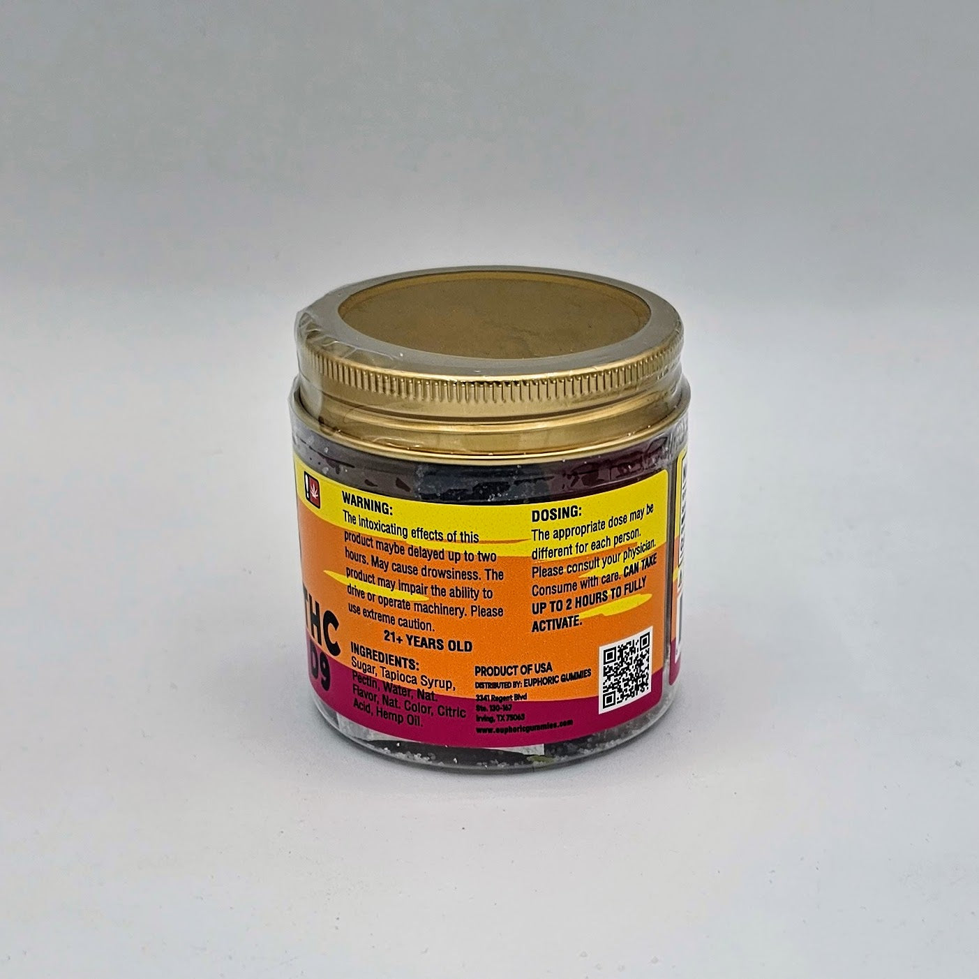 Euphoric D9 10mg - Mixed Fruit Gummies - 20 Count Jar - devmfg