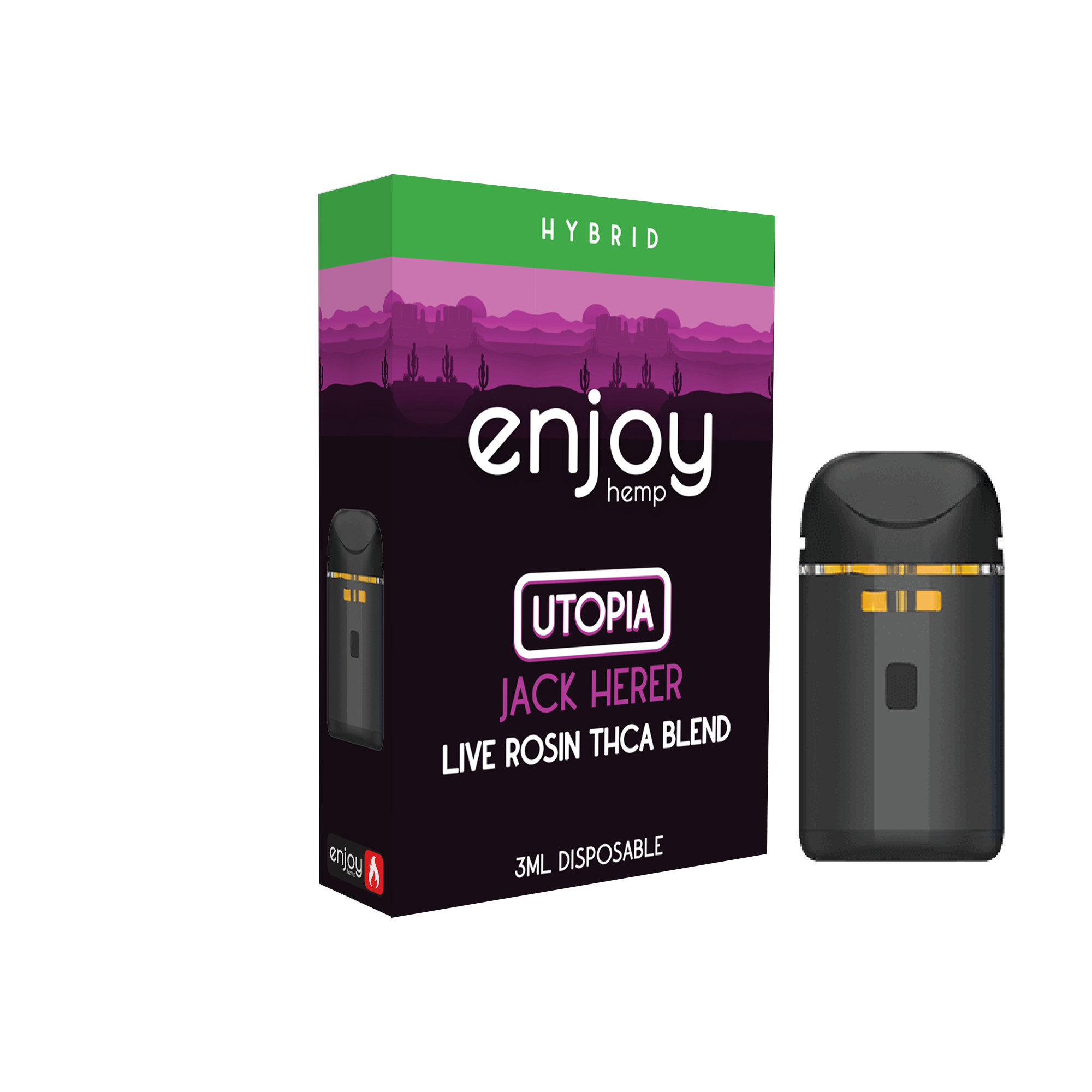 Enjoy Live Rosin THCa Blend 3ml Disposable | (Sativa, Indica, Hybrid) - Various Flavors