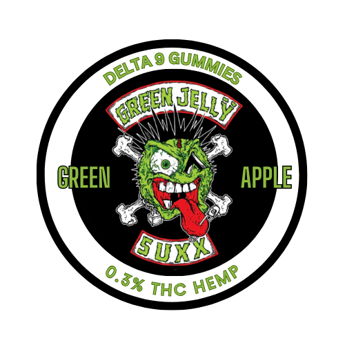 Green Jelly  - Green Apple Delta 9 Squares 10mg - 30 count