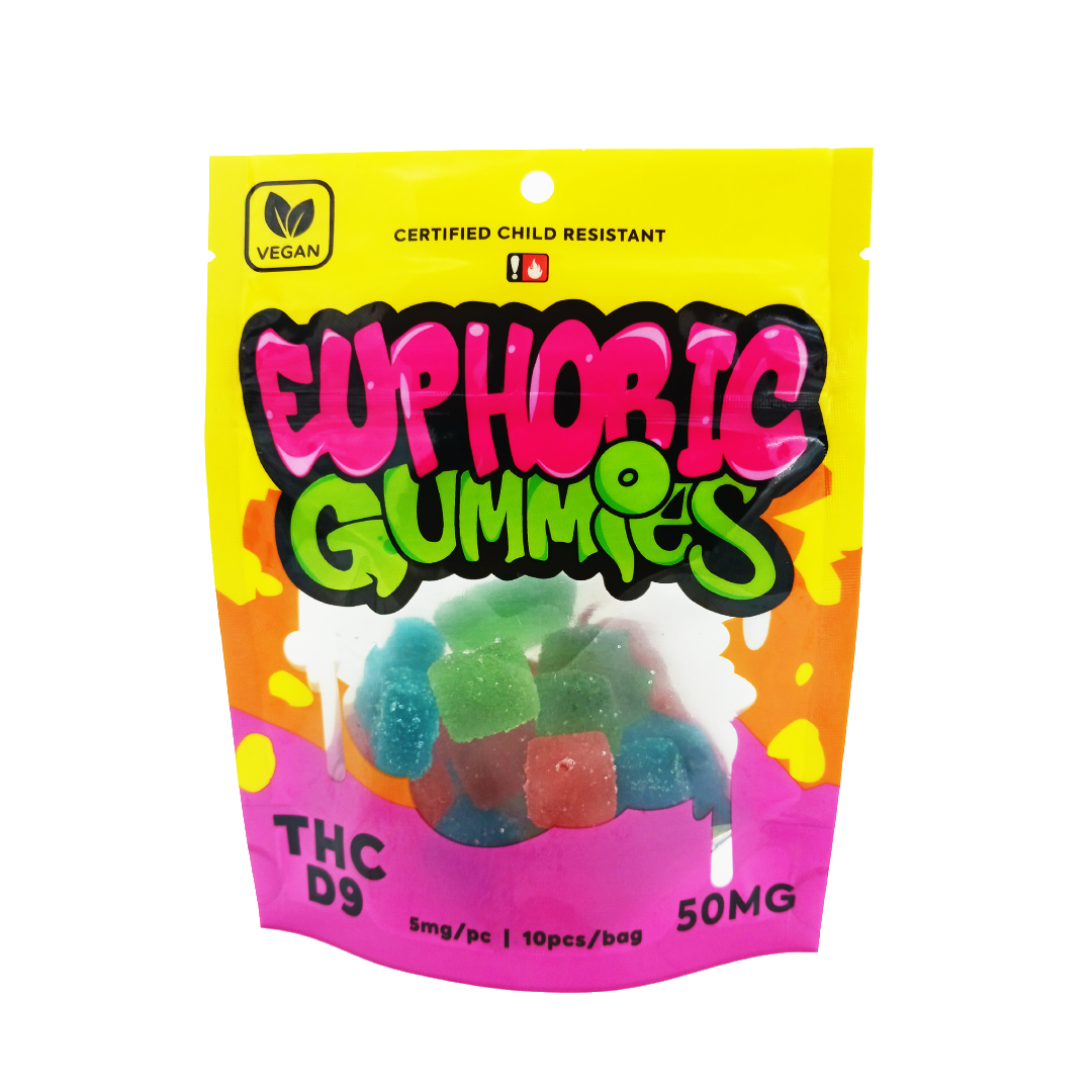 Euphoric D9 5mg - Mixed Fruit Gummies - 10 Count