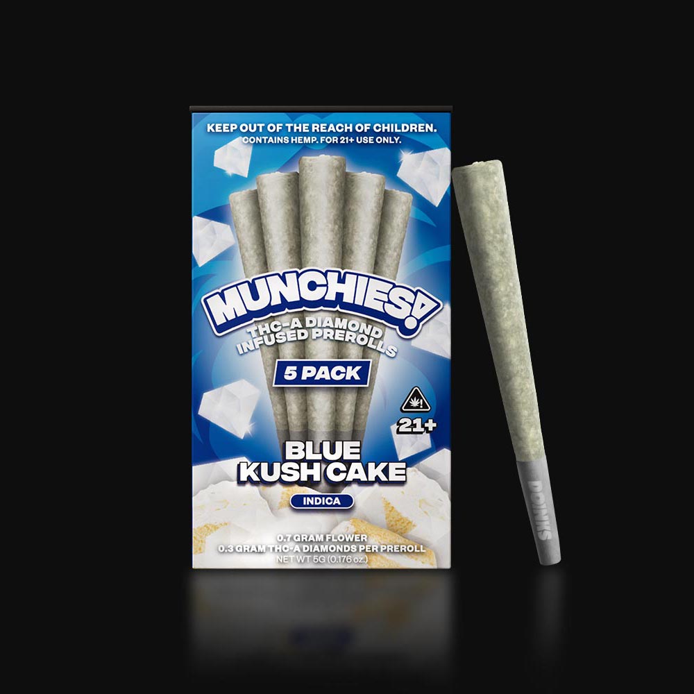 Munchies - THCa Diamond Infused 1g PreRolls - 5ct - Various Strains