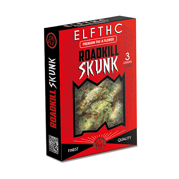 ELF THC - 3grams Premium THC-A Flower - (Hybrid) - Roadkill Skunk