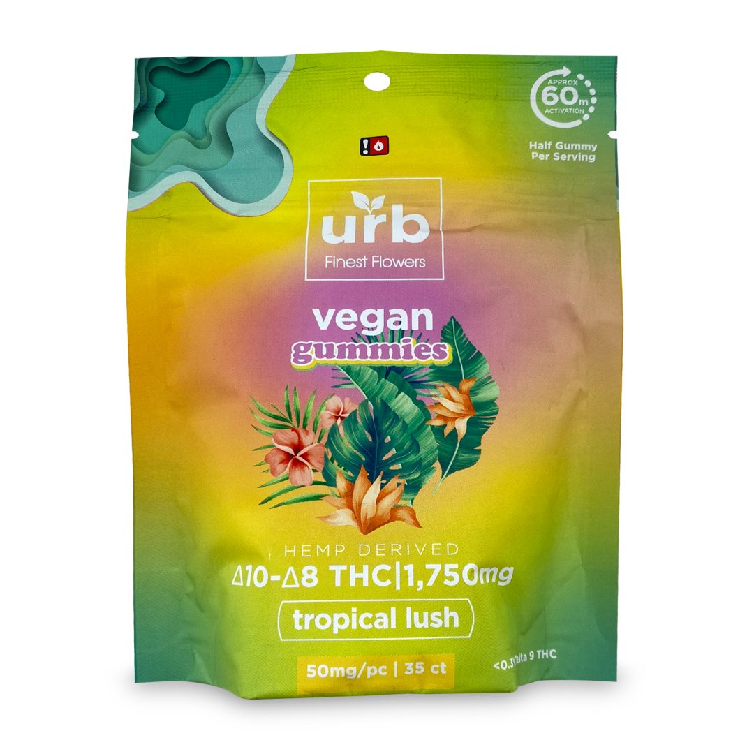 Urb Delta 8 + 10 THC Tropical Lush Gummies 1750 mg 35-Pack - devmfg